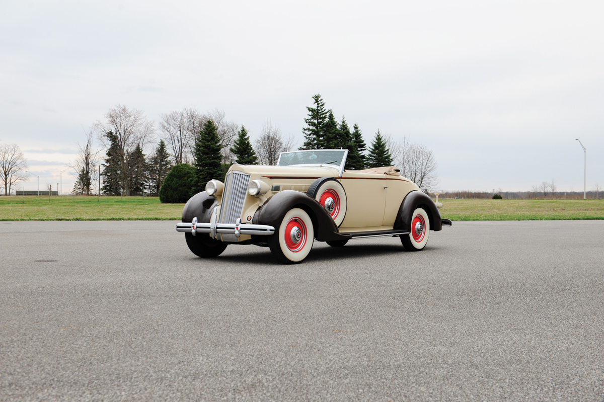 1936 Packard Eight Sedan offered at RM Auctions' Auburn Spring live auction 2019